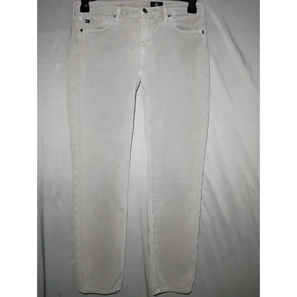 AG Adriano Goldschmied Stevie Ankle Straight Corduroy Pants Womens 28 Gray